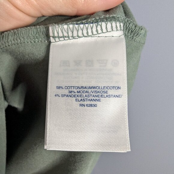 Land's End Army Green Cotton Blend Dress, Size 1XL - Picture 3 of 6